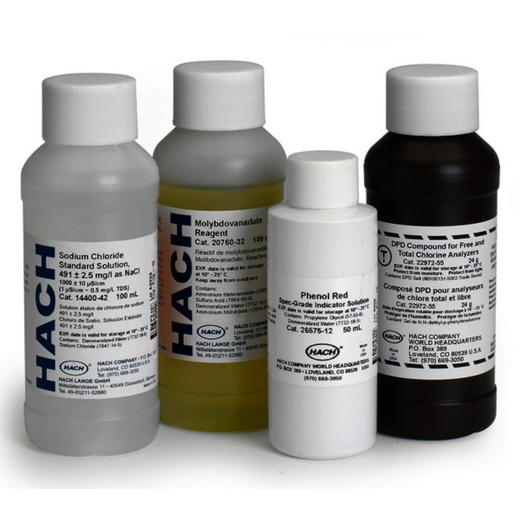 Kit de réactifs pour le dioxyde de chlore, 0,01-1,00 mg/l ClO2, Hach  France - Aperçu