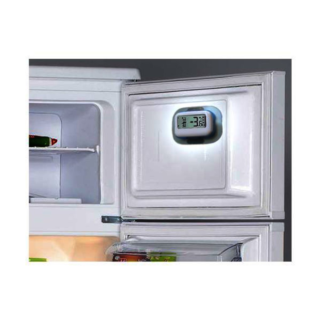 Thermomètre Numérique pour Réfrigérateur avec Alarme et Température Max  Min, Facile à Lire Thermomètre Numérique pour Réfrigérateur-Congélateur pour  Extérieur Intérieur 