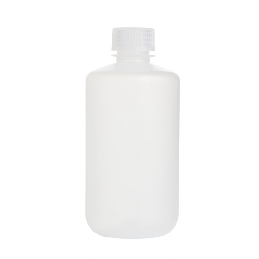 Flacon blanc b/plastique, col étroit, 100 ml - Matériel de Laboratoire