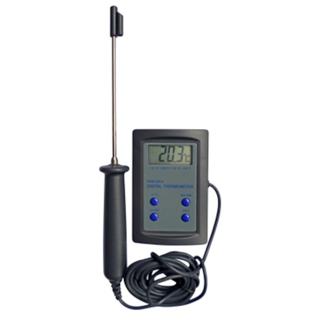 Thermomètre digital int./ext. - Sonde NTC embout inox - Maxi/Mini