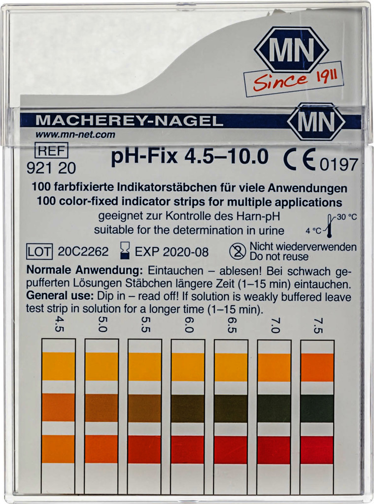 Papier pH Universel en bandelettes, LAB-ONLINE® - Materiel pour Laboratoire