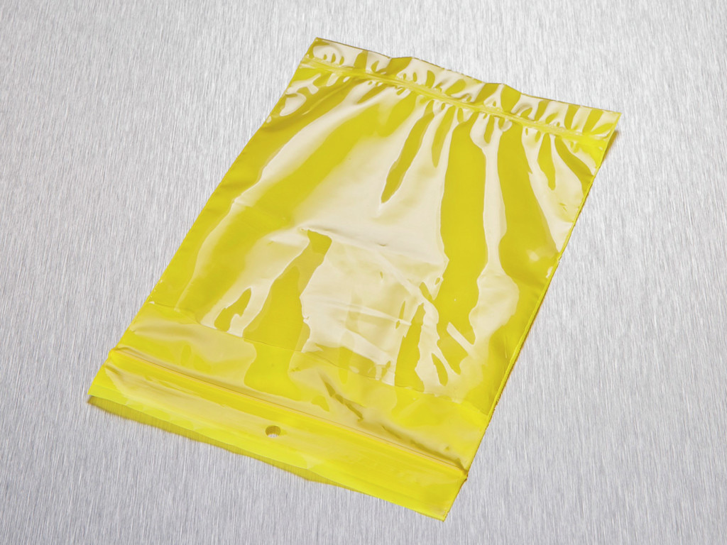 SACHETS DOUBLE POCHE 125X170MM JAUNES CARTON DE
