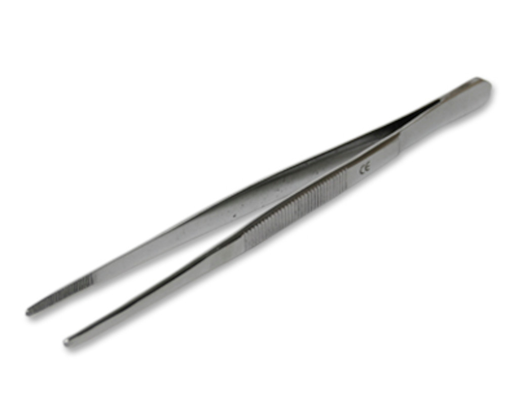 Pince à épiler anatomique Belux Surgical / Lucae forme baïonnette 14cm  acier