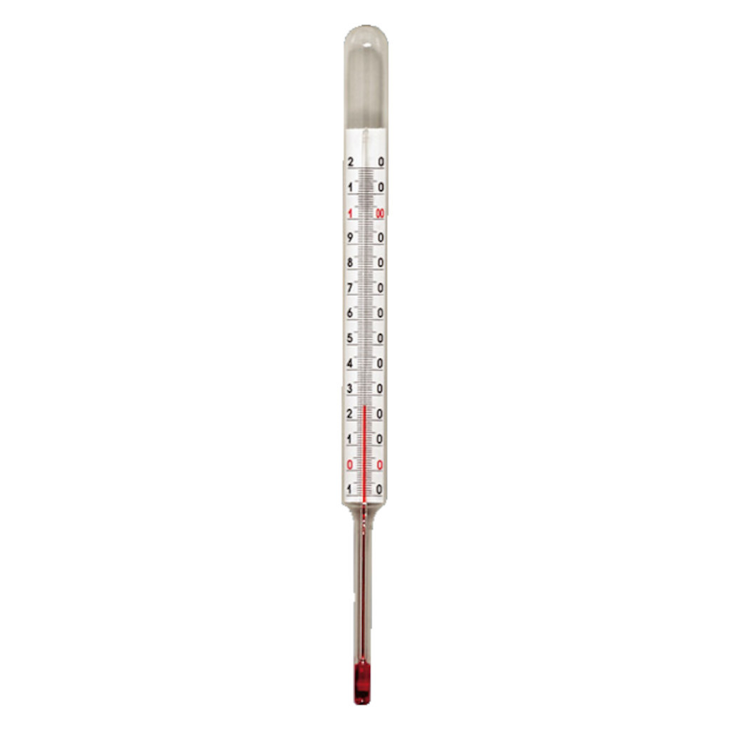 Thermomètre analogique à alcool - inox
