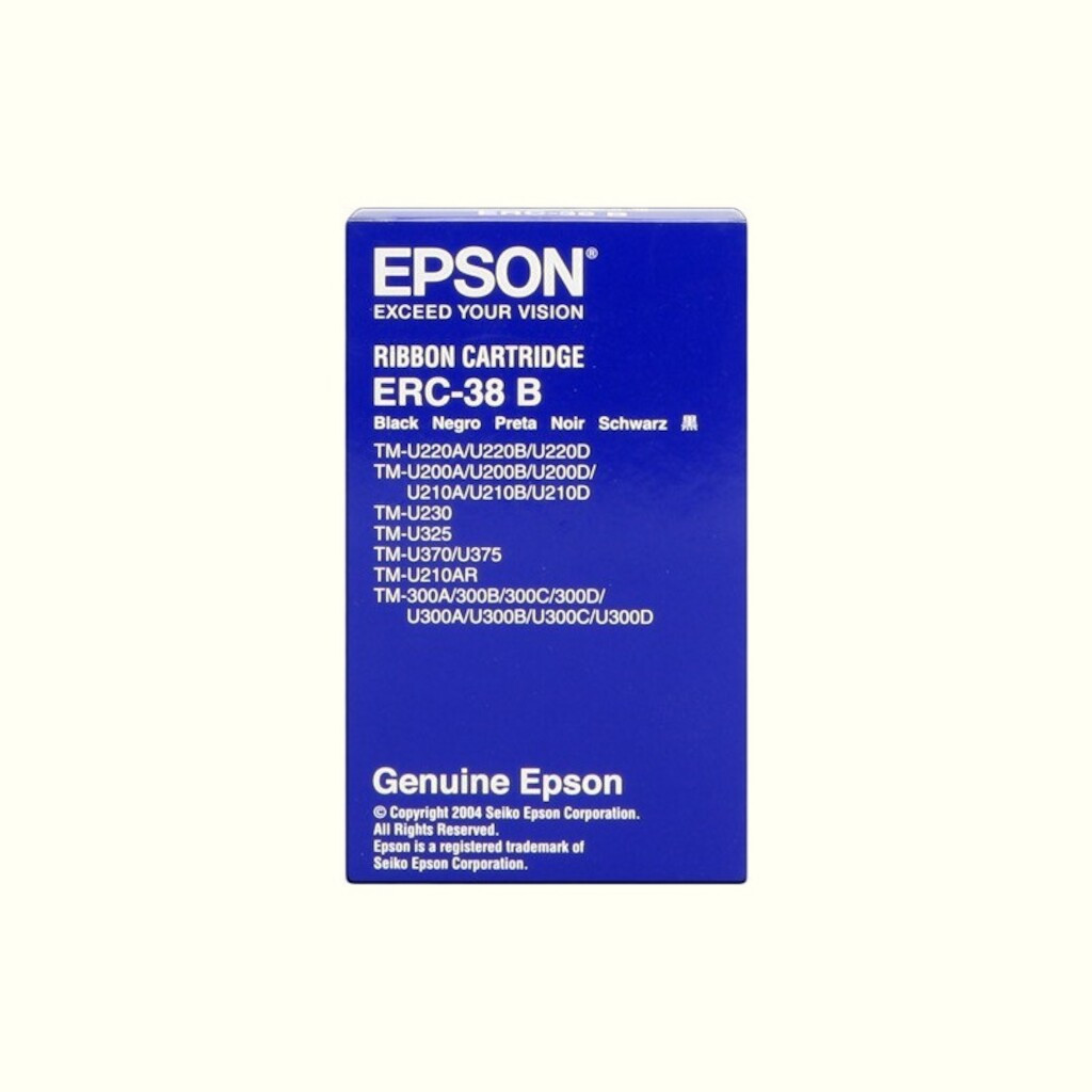 RUBAN ENCREUR NOIR ERC-38B POUR IMPRIMANTE EPSON - Laboratoire