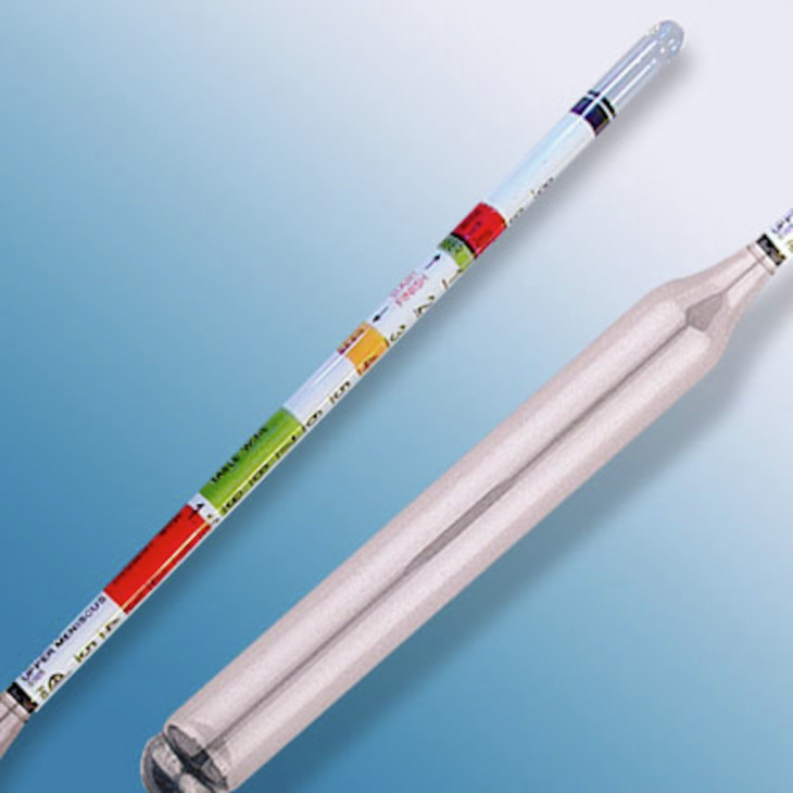 DENSIMETRE A VIN 3 ECHELLES 0,980/1,150 - 0/16'B -PACK X10