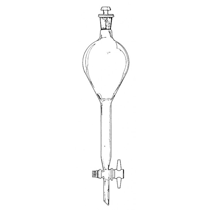 AMPOULE A DECANTER SPHERIQUE ROBINET TEFLON-125ML