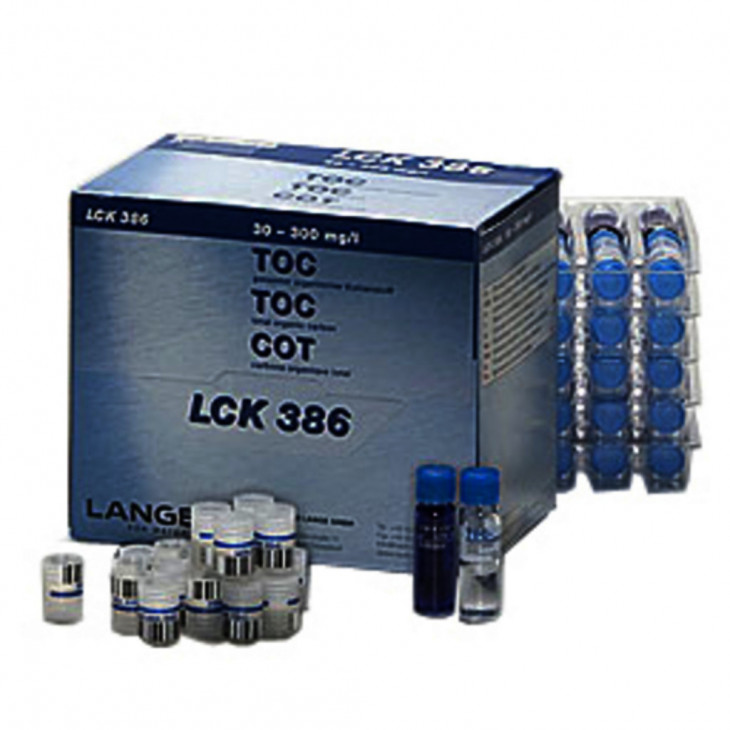 TEST CUVE TOC 30-300MG/L LCK386 - PACK 25
