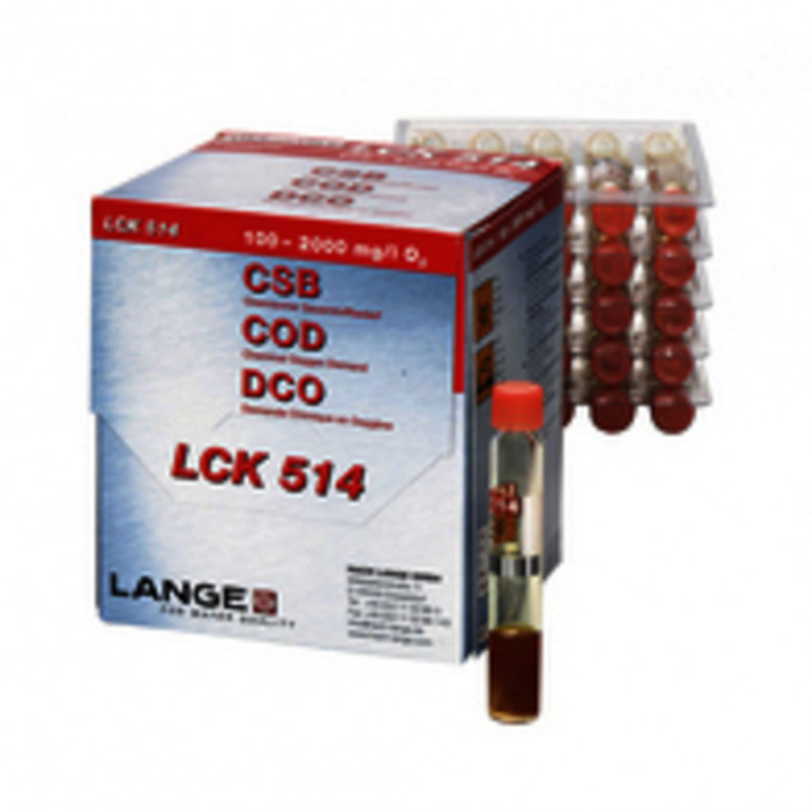 TEST EN CUVE DCO 100-2000 MG/L LCK514 - PACK DE 25