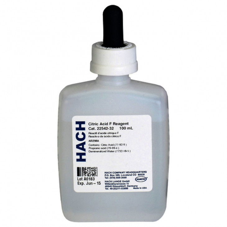 ACIDE CITRIQUE F HACH 2254232 - FLACON 100ML
