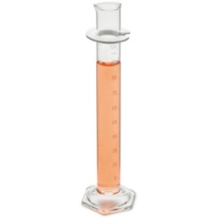 EPROUVETTE EN VERRE GRADUEE CAP.10ML EN 0,2 ML