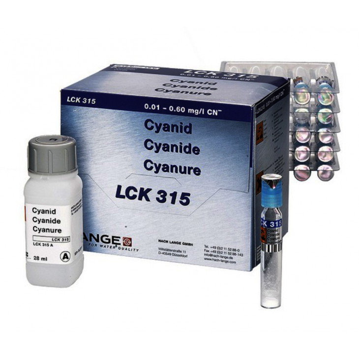 TEST EN CUVE CYANURE 0,01-0,6 MG/L LCK315 - PACK DE 25