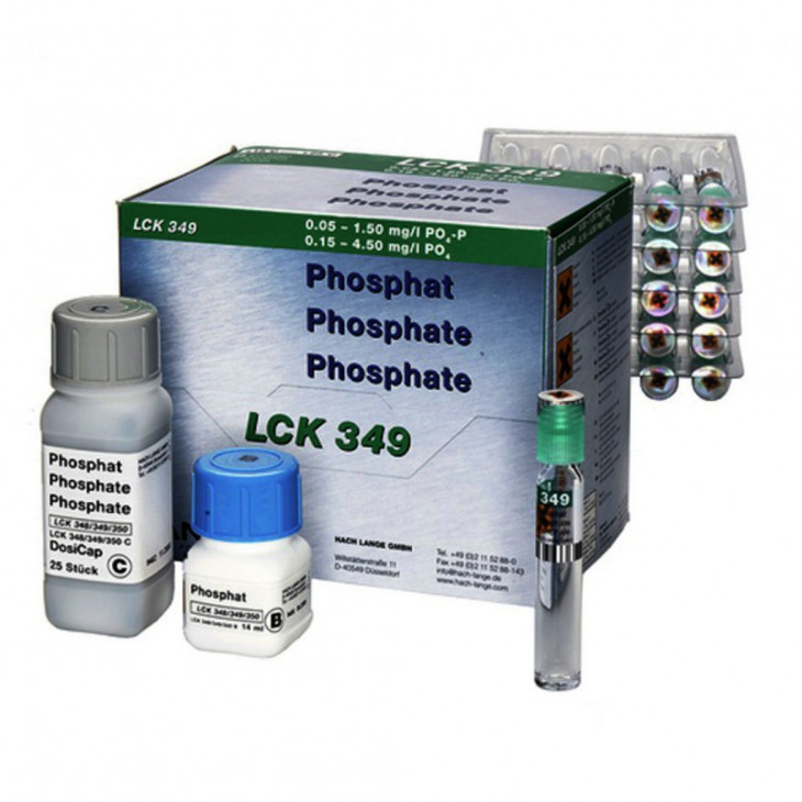 TUBES PHOSPHATE (ORTHO/TOTAL) LCK349-0,05-1,5MG/L-PACK 25