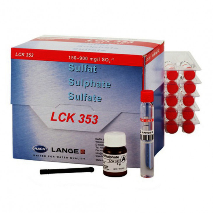 TEST EN CUVE SULFATE 150-900 MG/L LCK353 - PACK DE 25