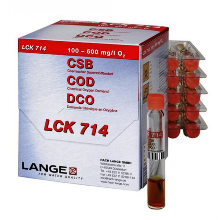 TEST EN CUVE DCO 100-600 MG/L LCK714 - PACK DE 25