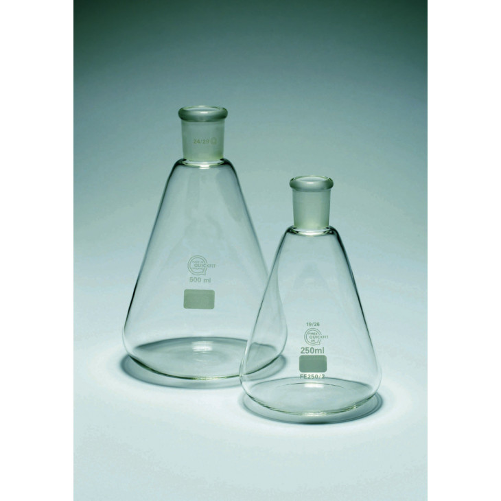 FIOLE CONIQUE COL RODE 24/29 PYREX 100ML-X5