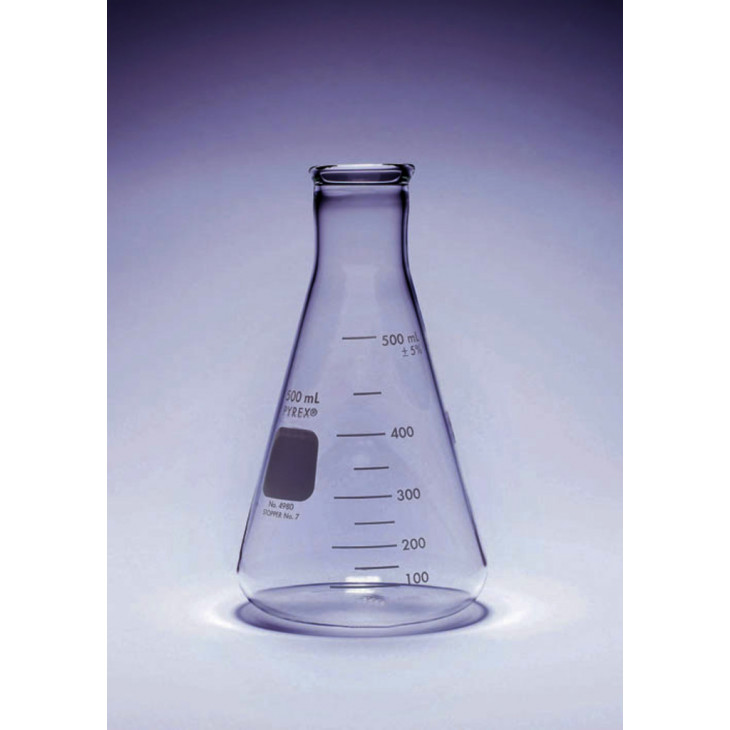 FIOLE CONIQUE COL ETROIT PYREX USAGE INTENSIF 250ML-X12