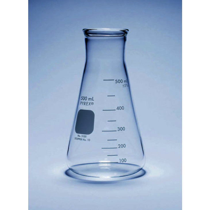 FIOLE CONIQUE COL LARGE PYREX USAGE INTENSIF 125ML-X12