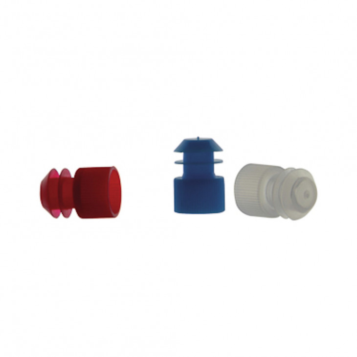 BOUCHON EN PE A AILETTES ROUGE POUR TUBES D.16MM -P1000