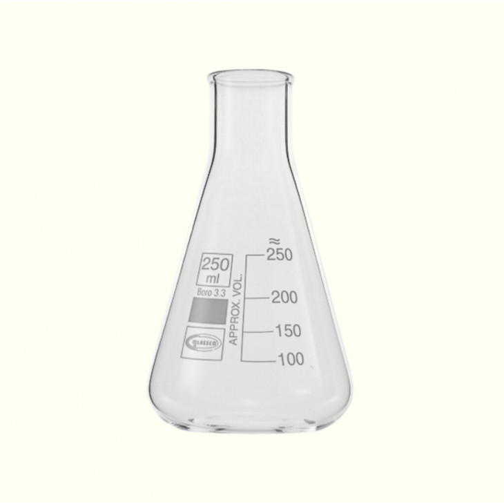 FIOLE ERLENMEYER EN VERRE COL ETROIT GRADUE 3000ML