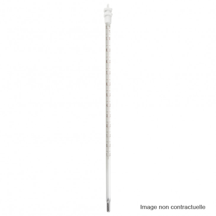THERMOMETRE -10 +150'C L220MM A MERCURE-MAXIMA SANS INDEX