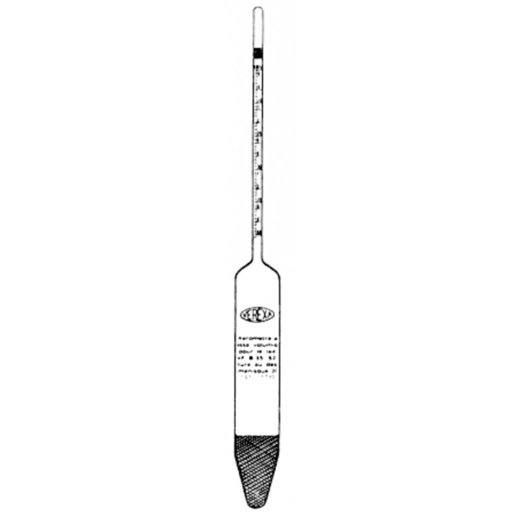 AREOMETRE PR LE LAIT 1,O25- 1,O35 EN 0,0002 G/ML.