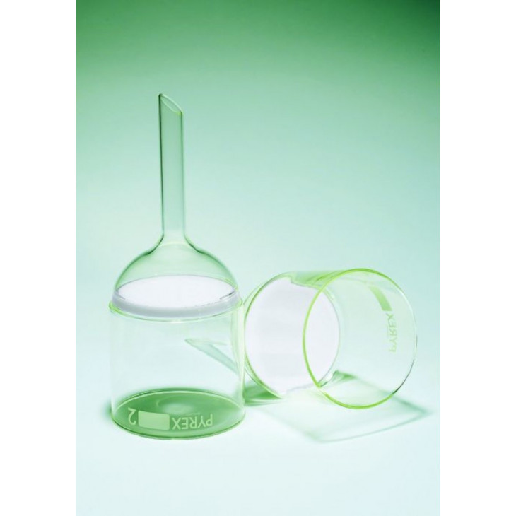 ENTONNOIR FILTRANT CYLINDRIQUE D.95MM-125ML POR.1 PYREX X20