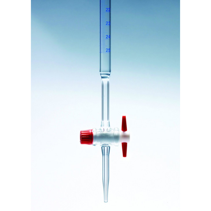 BURETTE MBL VERRE CLASSE B CLE PTFE 1/50 10ML