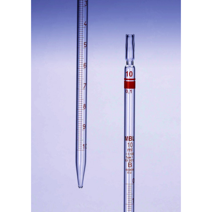 PIPETTE GRADUEE MBL VERRE TYPE 1 CLASSE AS 2ML-PAR 2