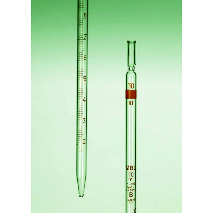 PIPETTE GRADUEE MBL VERRE TYPE 2 CLASSE B 10ML-PAR 5