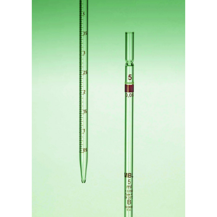 PIPETTE SEROLOGIE MBL VERRE L.O. CLASSE B 5ML-PAR 5