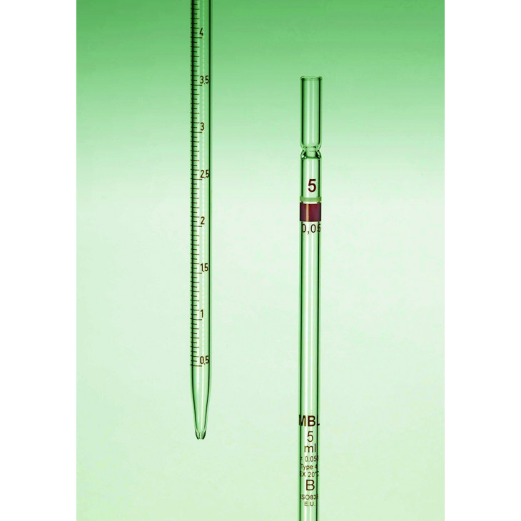 PIPETTE SEROLOGIE MBL VERRE L.O. CLASSE B 10ML-PAR 5