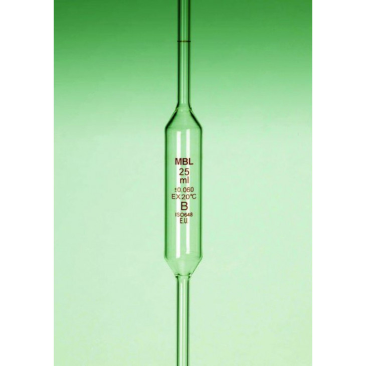 PIPETTE JAUGEE MBL VERRE 1 TRAIT CLASSE B 2ML-PAR 5