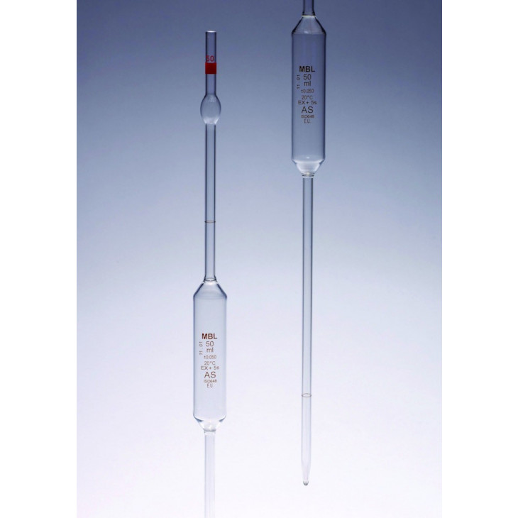 PIPETTE JAUGEE MBL VERRE 2 TRAITS CLASSE AS 5ML-PAR 2