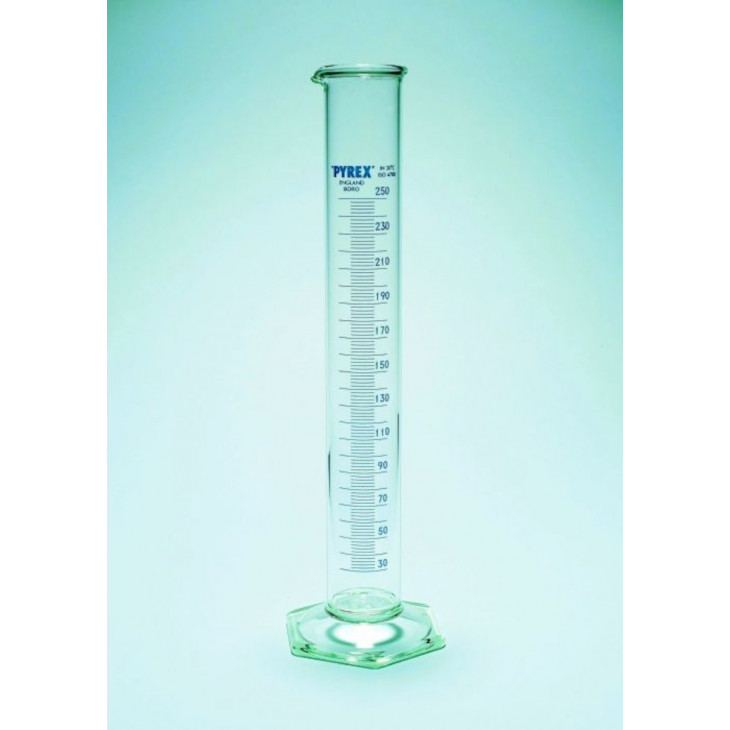 EPROUVETTE FORME HAUTE VERRE EPAIS PYREX CL. B 500ML - X2