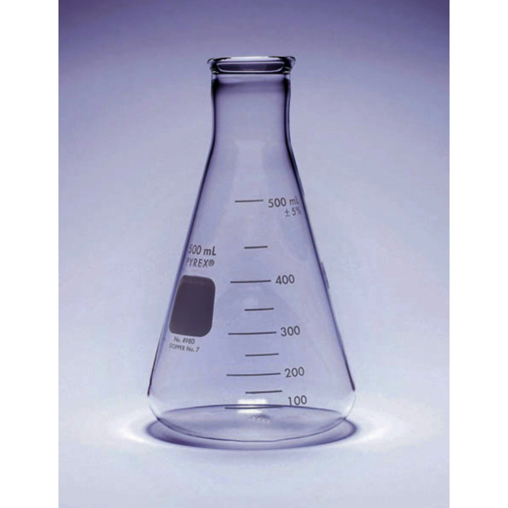 FIOLE CONIQUE COL ETROIT PYREX USAGE INTENSIF 125ML-X12