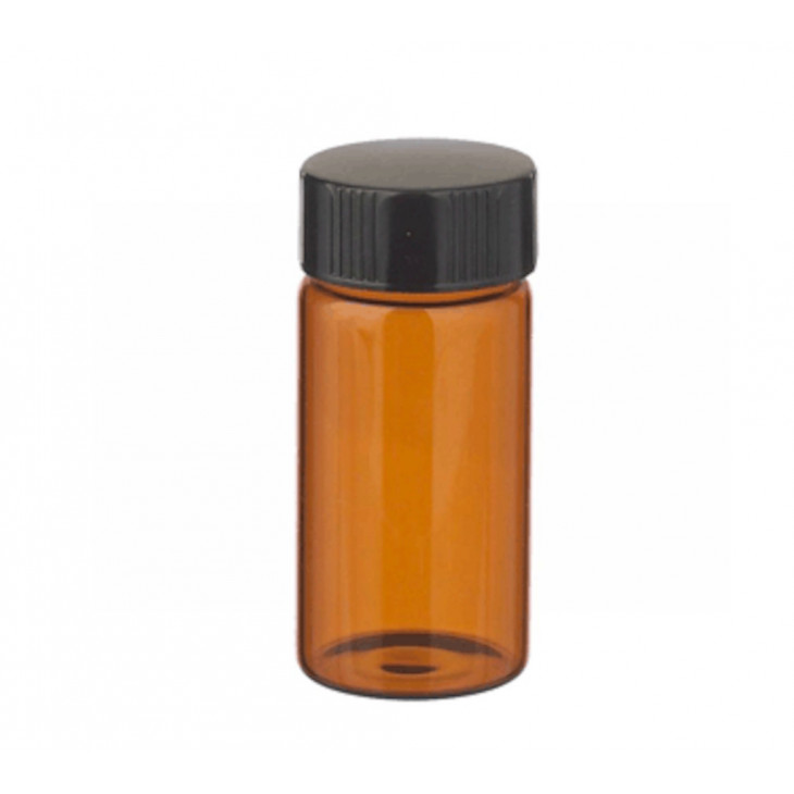FLACON D'ECHANTILLONNAGE VERRE AMBRE 20ML BOUCHON MONTE - X72