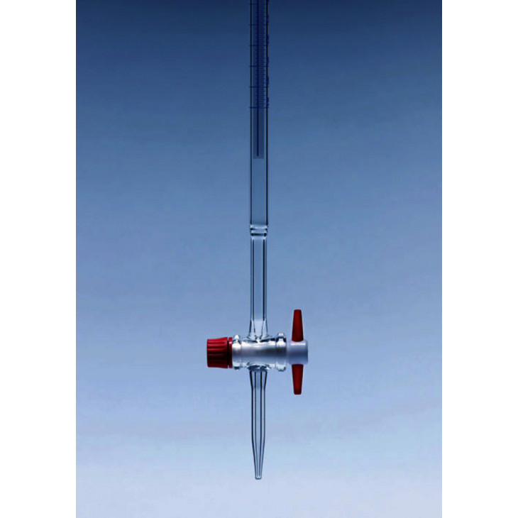 BURETTE PYREX VERRE CLASSE AS SB CLE PTFE 1/20 25ML