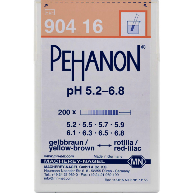 PAPIER PEHANON PH 5,2-6,88 PACK DE 2X 200 LANGUETTES