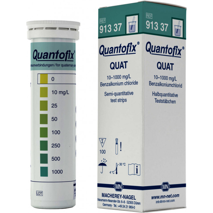 QUANTOFIX QUAT 0-1000MG/L POUR AMMONIUM QUATERNAIRE-100 TESTS