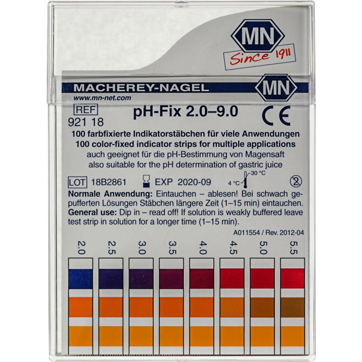 PAPIER INDICATEUR DOSATEST PH-FIX PH2,0-9,0 - PAR 100