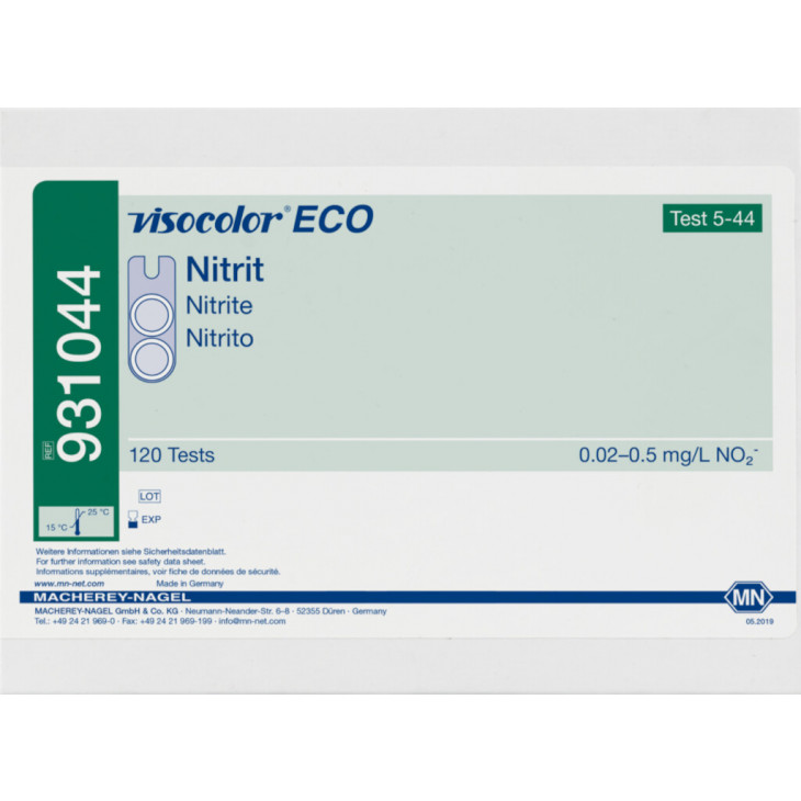 TEST VISOCOLOR ECO NITRITE 0,02-0,5MG/L - 120 TESTS