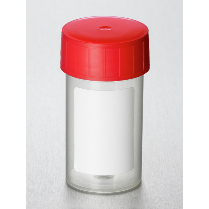 POT PPC ASEPTIQUE 60ML TP35 BOUCH. RG ETIQ. BLANC. - X 700