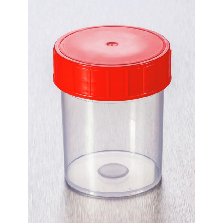 POT PPC ASEPTIQUE 125ML TP50 A BOUCHON ROUGE - X 380