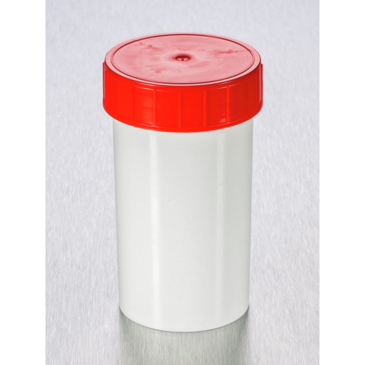 POT PPC BLANC IRRADIE 180ML TP50 A BOUCHON ROUGE - X 264