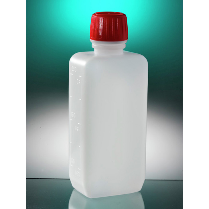 FLACON RECTANGULAIRE FV250 CAPE A VIS STERILE 250ML-P.312