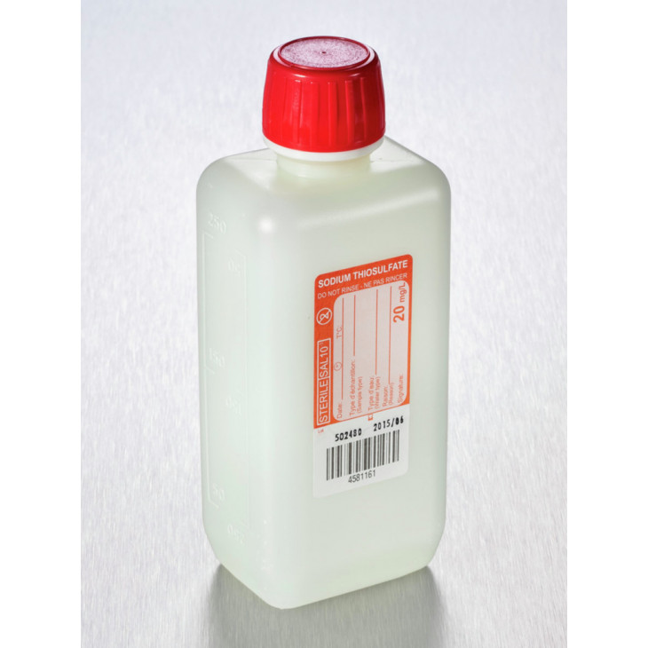FLACON SODIUM THIOSULFATE 250 ML GRADUE PAR X  200