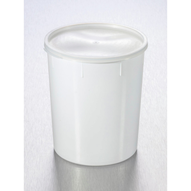 POTS CONIQUES L.O. PROPRES PP BLANC BOUCHES 1000ML-CARTON120