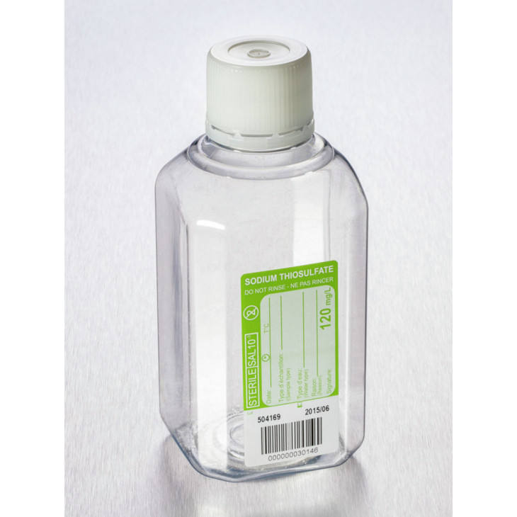 FLACON OCT. STERILE GRADUE 500ML SOD.THIO 120MG/L - X120