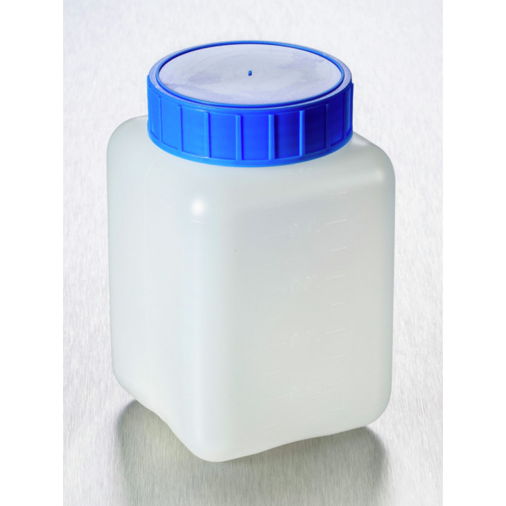 FLACON CARRE PEHD LO TYPE A 500 ML B.BLEU STERILE X 175